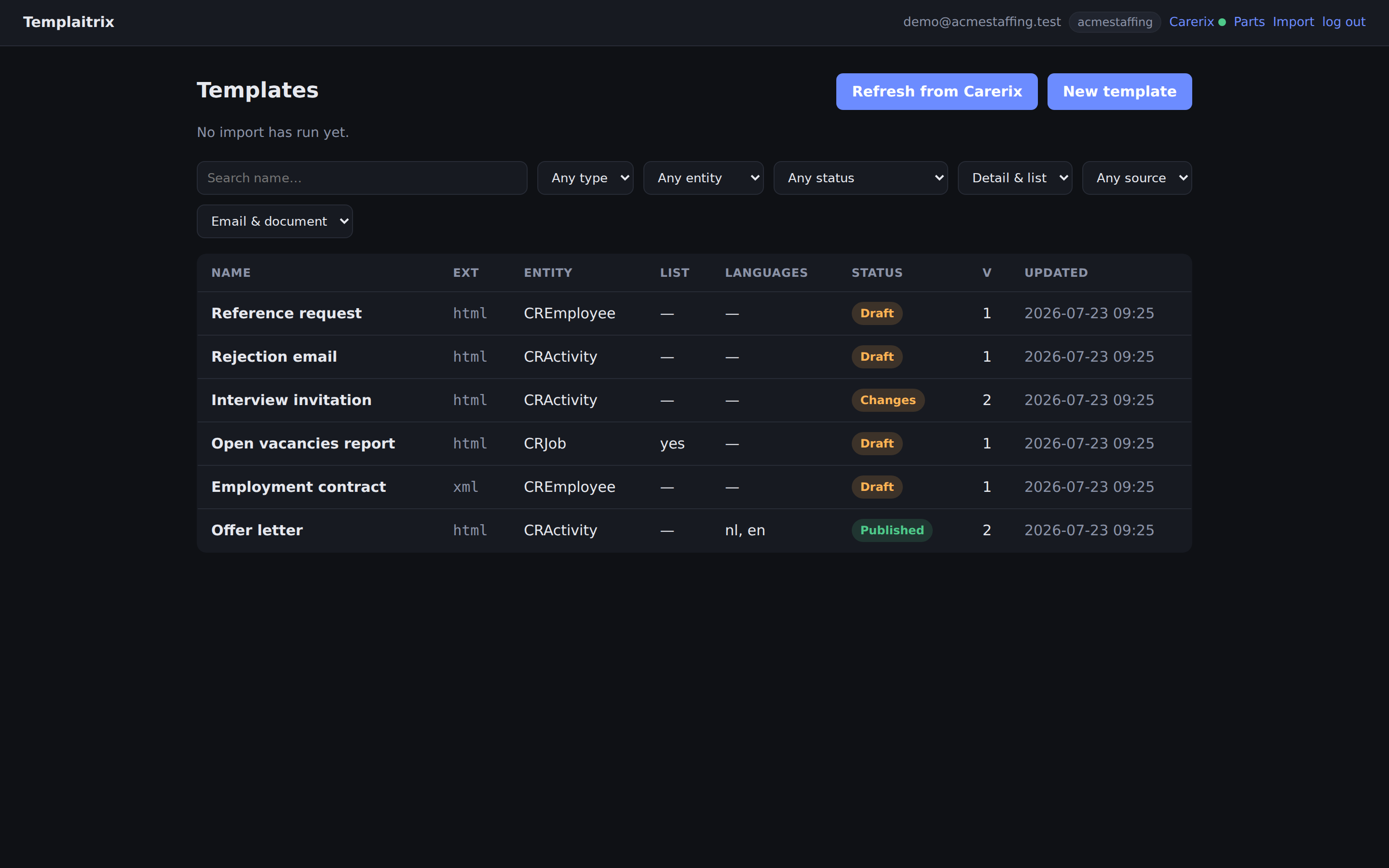 The versioned template library
